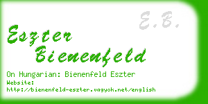 eszter bienenfeld business card